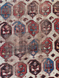 Worn Antique Tribal Rug #4388