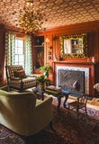 Antique Persian Heriz Rug / 9'7 x 12' Rug #3587ML - On Exhibit at the Pasadena Showcase House of Design