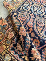Low pile 1920s runner with vegetable-dyed wool.