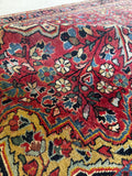 Close up of floral design with saturated color story.