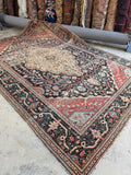 7x10 Timeworn Antique Persian FerahanRug #2299