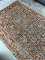 7x16 Antique Worn Persian Rug #3903