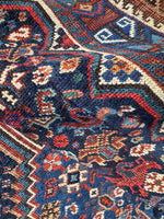 Large Vintage Persian Tribal Rug with Animal Motifs #3798