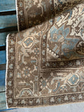 Muted Persian Heriz Rug / 6x9 Neutral Heriz Rug #4156
