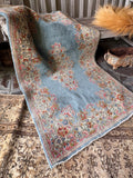 3x5 Vintage Persian French Blue Rug #3336ML