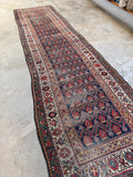 Worn Vintage Tribal Rug Runner / 3'5 x 13’4 Rug #4427