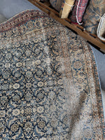 Large Worn Vintage Persian Rug / 7x10 Antique Tabriz Rug #4193