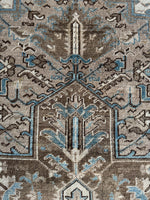 Muted Persian Heriz Rug / 6x9 Neutral Heriz Rug #4156