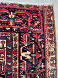 10x14 Tribal Antique Persian Heriz Rug #3668