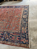 Antique Persian Heriz Rug / 8’9 x 11’4 Heriz Rug #3917