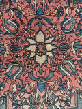Small Floral Persian Rug / Ferahan Sarouk #4317