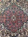 Small Floral Persian Rug / Ferahan Sarouk #4317
