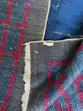 11x14 Antique Blue Chinese Nichols Rug / 11x14 Vintage Rug #3845