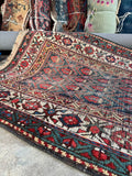 Worn Vintage Tribal Rug Runner / 3'5 x 13’4 Rug #4427