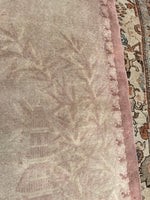 Large Neutral Vintage Rug / 8' x 9'10 Antique Chinese Rug #1263