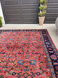 9x12 antique Persian Mahal #4642