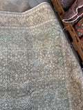7x10 Muted Vintage Persian Rug #4046