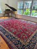 10x13 Antique Persian Kerman Rug #4041