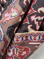 Antique Tribal Rug / 3’8 x 5’4 Caucasian Rug #4024