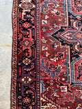 Large Persian Heriz Rug / 8’2 x 11’6 Antique Heriz #4414