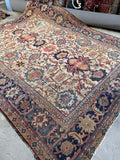 9x12 Worn Persian Rug / Mahal Rug #4191