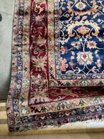 12x18 Vintage Royal Blue Oversize Persian Tabriz Rug #1050