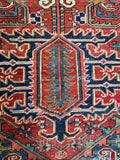 9x12 Antique Persian Heriz Rug #1728