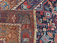 Large Vintage Persian Tribal Rug with Animal Motifs #3798
