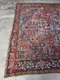 9x12 Antique Persian Heriz Rug #1728