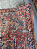 9x12 Antique Persian Heriz Rug #1728