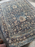 9x12 Antique Persian Floral Rug #4281