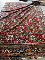 9x12 Antique Persian Mahal Rug #3327 / Large Vintage Persian Rug