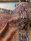 Antique Persian Heriz Rug / 8’9 x 11’4 Heriz Rug #3917