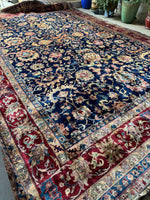 12x18 Vintage Royal Blue Oversize Persian Tabriz Rug #1050
