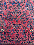 7x10 Floral Antique Persian Rug #4415
