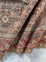 7x16 Antique Worn Persian Rug #3903
