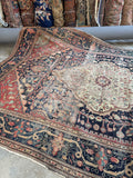 7x10 Timeworn Antique Persian FerahanRug #2299