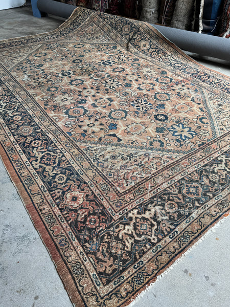 Antique Worn Persian Rug / Mahal 8’5 x 12’5 Rug #4292ML