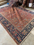 Antique Persian Heriz Rug / 8’9 x 11’4 Heriz Rug #3917