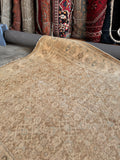 Large Warm and Neutral Antique Persian Tabriz Rug / 7’ x 10’7 Rug #TBD