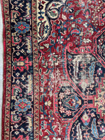 Large Heriz Rug / 6’6 x 9’7 Antique Heriz Rug (#1787)