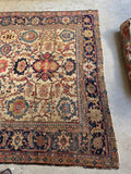 9x12 Worn Persian Rug / Mahal Rug #4191