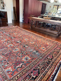 9x12 Antique Persian Rug / Mahal Rug #4040ML