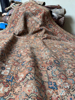 7x16 Antique Worn Persian Rug #3903