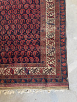 5x7 Vintage Persian Tribal Rug #854ML