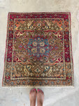 Square Antique Persian rug