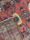 Antique Persian Tribal Runner / 3'7 x 10'8 Malayer Runner #4099