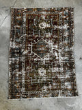 3x4 Subdued Vintage Persian Tribal Scatter Rug #3635
