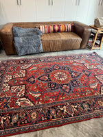 Antique Heriz Rug / 5'10 x 8'4 Antique Persian Rug #2607