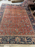 Antique Persian Heriz Rug / 8’9 x 11’4 Heriz Rug #3917